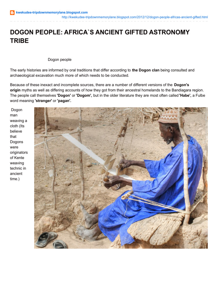 Dogon people africas ancient gifted astronomy tribe pdf stars planets