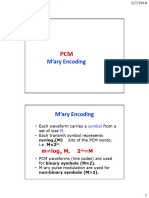 3 - PCM - Mary Encoding - Nonuniform Quanyization