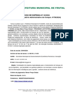Edital Frutal-Mg Licença de Software