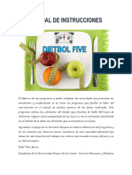 Manual de Instrucciones Dietbol Five