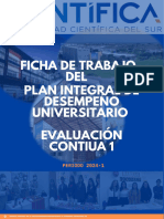 Ficha de Trabajo Del Plan Integral de Desempeño Universitario - EC1-2024-1