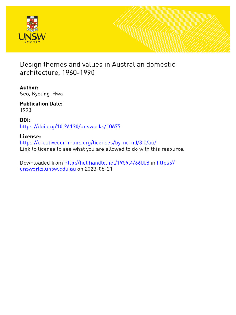 Design themes and values in domestic arch 1960 90 download free pdf