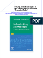 Facharztprufung Anasthesiologie in Fallen Fragen Und Antworten Thorsten Annecke Autor Download 2024 Full Chapter