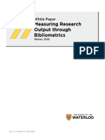 Bibliometrics White Paper 2016 Final - March2016