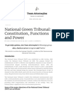 National Green Tribunal - Constitution, Functions and Power - Team Attorneylex