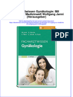 Facharztwissen Gynakologie Mit Zugang Zur Medizinwelt Wolfgang Janni Herausgeber Download 2024 Full Chapter
