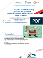 Costos de OyM - Mantenimiento-GR-Cajamarca - 11may2023