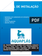 Aquaplás - Banheiras hidromassagem - Manual instalação