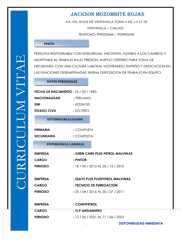 Jackson Mozombite Rojas.... | PDF