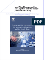 Finance and Risk Management For International Logistics and The Supply Chain Stephen Gong Download 2024 Full Chapter