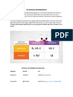 Attivitá 3 - Gli Articoli Determinativi