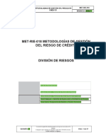 Metodologías de Gestión Del Riesgo de Crédito MATRIZ 01 PDF