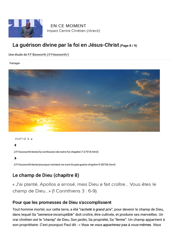La Semence Incorruptible de Dieu | PDF | Dieu | Prière