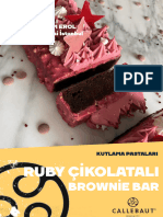 Callebaut Ruby Cikolatali Brownie Bar