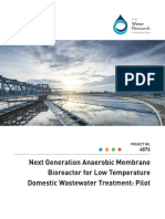 Next Generation Anaerobic Membrane Bioreactor For Low Temperature Domestic Wastewater Treatment