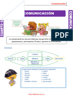 Elementos de La Comunicación para Cuarto de Primaria