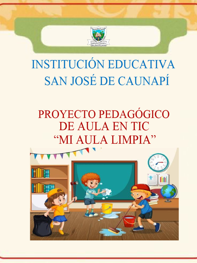Proyecto "Mi Aula Limpia" | PDF | Salón de clases | Enseñando
