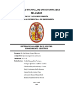 Informe Sobre Los Valores Dentro Del Conocimiento Cientifico