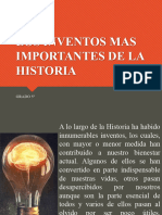 Los Inventos Mas Importantes de La Historia