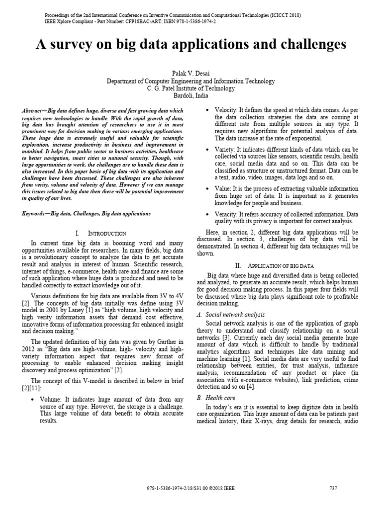Big Data Applications and Challenges | PDF | Big Data | Data