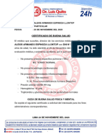 Certificado DR Quito
