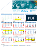 Calendario Académico Gráfico - 2024