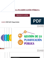 00 Gestión de La Planificación Pública - Presentación