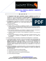 Bases Competencia Sobre Agua, Energía, Minería y Ambiente 2014-2015