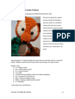 Fox Amigurumi Crochet Pattern Illus