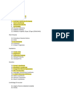 Stage 2 Conditions List