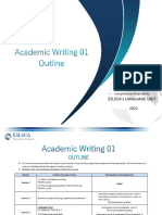Academic Writing 01 - Outline