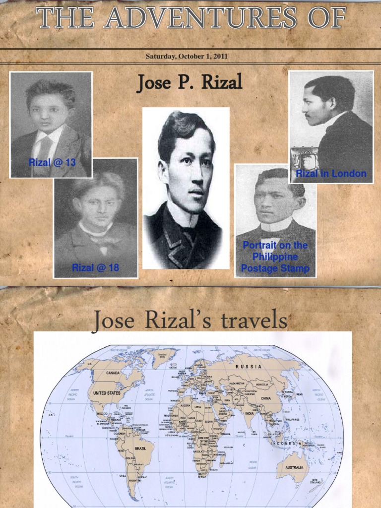 Rizal's Extensive Travels Through Europe, Asia and America: A Summary ...