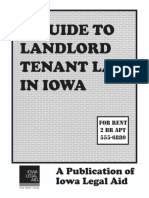 A Guide To Landlord Tenant Law in Iowa September 2011 1