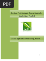 Download PG Course Curricula Agriculture AAU Anand by kiransuthar28885 SN72674755 doc pdf