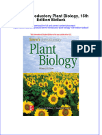 Sterns Introductory Plant Biology 15Th Edition Bidlack Download 2024 Full Chapter