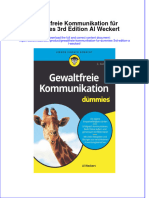 Gewaltfreie Kommunikation Fur Dummies 3Rd Edition Al Weckert download 2024 full chapter