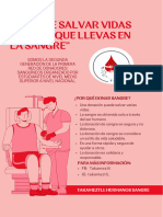 Flyer Vertical Campaña Donación de Sangre Moderno Rosa