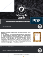 Presentación Informe de Gestión Minimalista y Moderna Negro y Amarillo