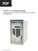 Siemens SIPROTEC 7UT85 Relay Overview | PDF | Transformer | Power Supply