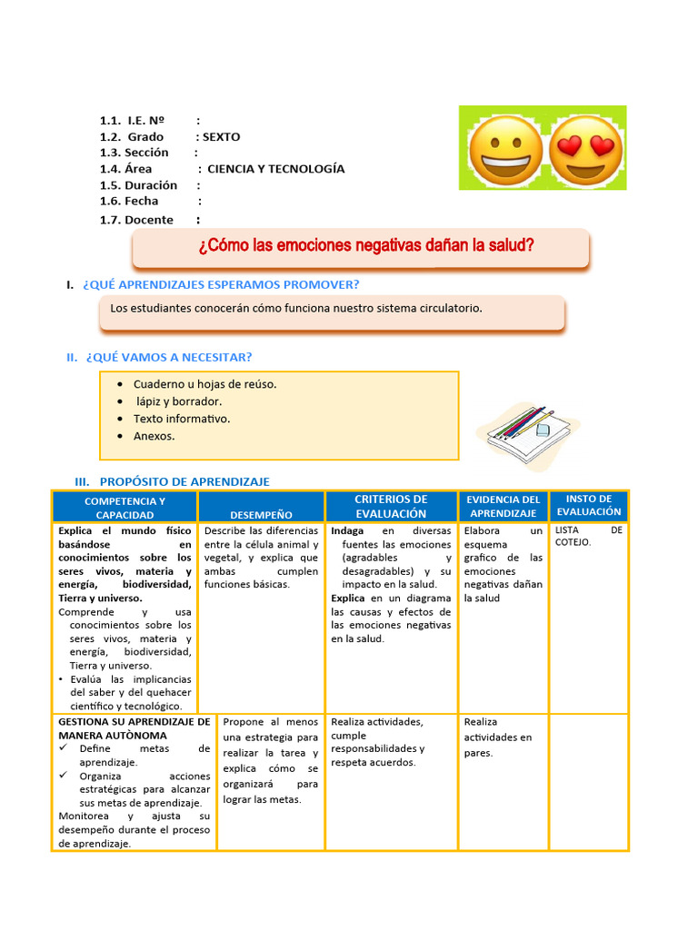 Emociones y su Impacto en la Salud | PDF | Evaluación | Las emociones