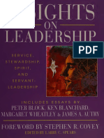 Insights On Leadership - Service, Stewardship, Spirit, and - Spears, Larry C., 1955