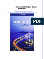 Structural Analysis Si Edition Aslam Kassimali Download 2024 Full Chapter