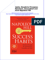 Success Habits Bewahrte Prinzipien Fur Mehr Reichtum Gesundheit Und Gluck Napoleon Hill Download 2024 Full Chapter