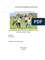 Proyecto-Masificación Deportiva Del Fútbol-Tenis