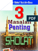 Tiga Masalah Penting Tentang Sholat