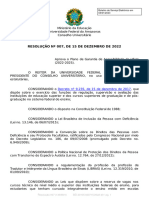 Resolução #007, de 15 de Dezembro de 2022