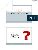 Lecture 3 - Quality Theory