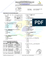 Soal PTS 1 Bhs Inggris Kls 3