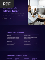 Software Testing PPT For Milan Final