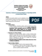 PRACTICA SOBRE UNISDAD 2 Procesos mentales en el aprendizaje del niño y la niña del Nivel Primario.